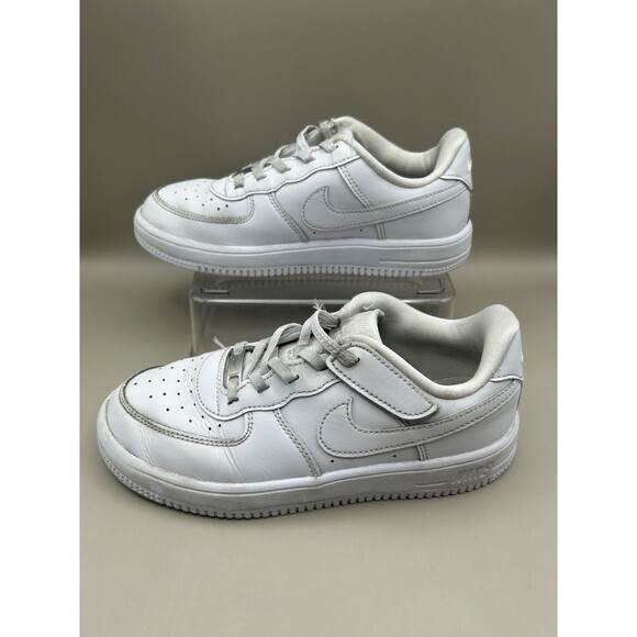 Nike Air Force 1 Kids Low Easy-on White/White FN0237 111 Size 3Y - Picture 2 of 8